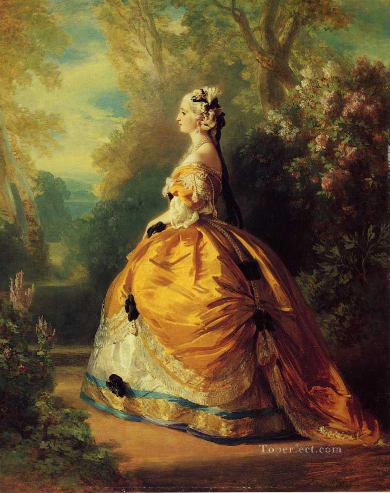 The Empress Eugenie a la Marie Antoinette royalty portrait Franz Xaver Winterhalter Oil Paintings